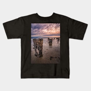 Abandoned Wharf Posts Kids T-Shirt